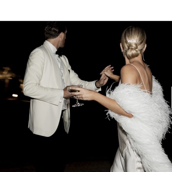 Wedding or Prom Dress Silk with Slit - Picture 2 of 5